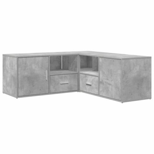 Ъглов шкаф, бетонно сив, 200x40x45 см, инженерно дърво