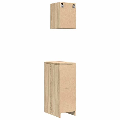 гаражни шкафове, 2 бр, сонома дъб, инженерно дърво