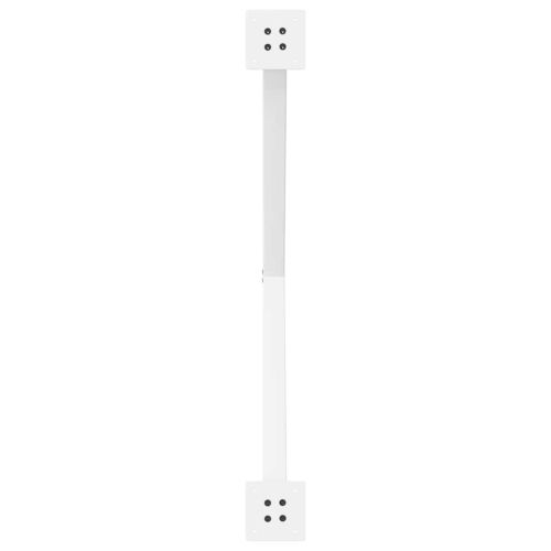 Крака за трапезна маса, X-образни, 2 бр., бели, 90 x (72-73) см, стомана