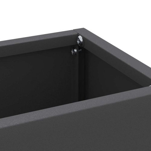 Стойка за дъждовен чадър Черно 28 x 12 x 41 см Стомана