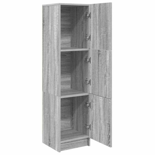 Висок шкаф Сив Сонома 31.5 x 32 x 122.5 см