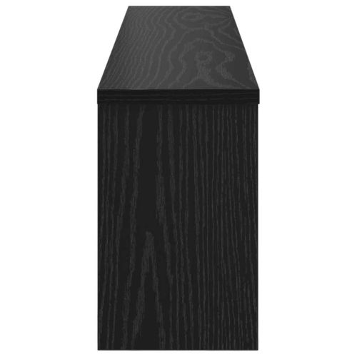 Стенен закачалка за палта с рафт Черния дъб 100 x 16 x 26 см