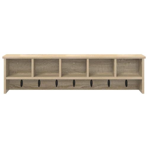 Стенен закачалка за палта с рафт Сонома дъб 100 x 16 x 26 см