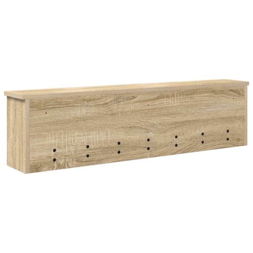Стенен закачалка за палта с рафт Сонома дъб 100 x 16 x 26 см