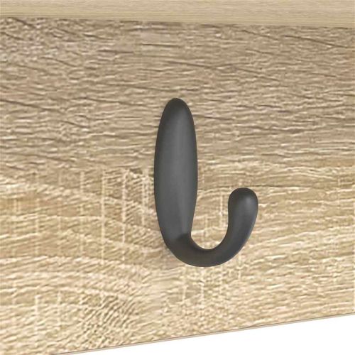 Стенен закачалка за палта с рафт Сонома дъб 100 x 16 x 26 см