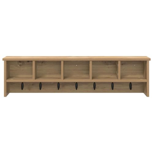 Стенен закачалка за палта Дъб 100 x 16 x 26 см Инженерно дърво