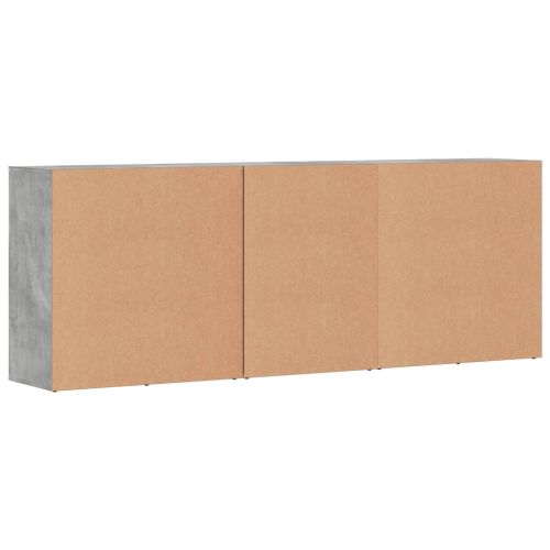 Сайдборди, 3 бр, бетонно сиви, инженерно дърво