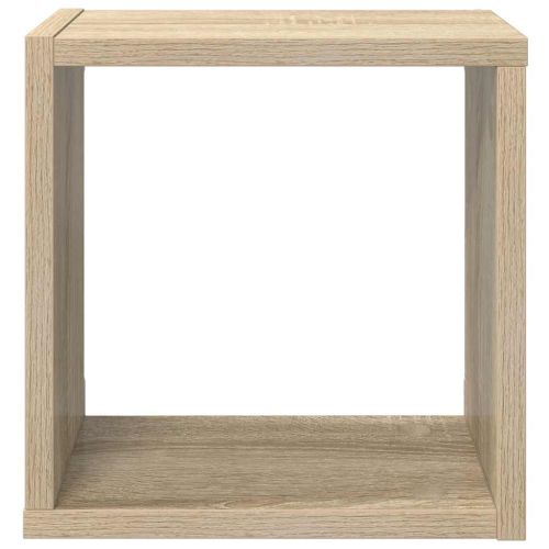 Стенни кубични рафтове, 6 бр, дъб сонома, 26x15x26 см
