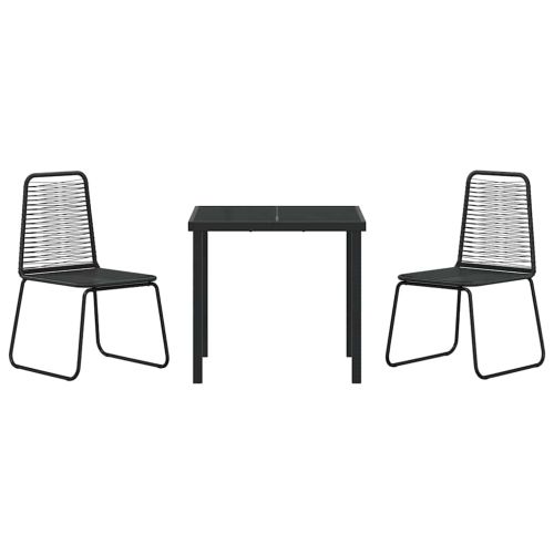 Комплект за хранене в градината 3 pcs Черно