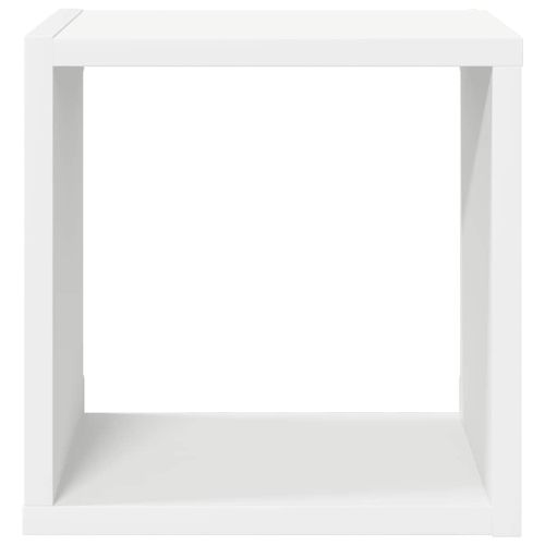Стенни кубични рафтове, 4 бр, бели, 26x15x26 см