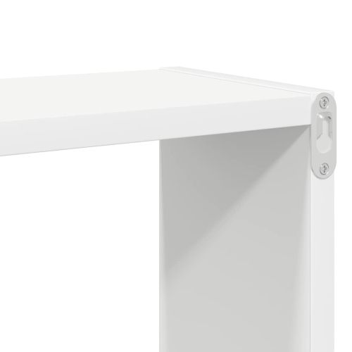 Стенни кубични рафтове, 4 бр, бели, 26x15x26 см