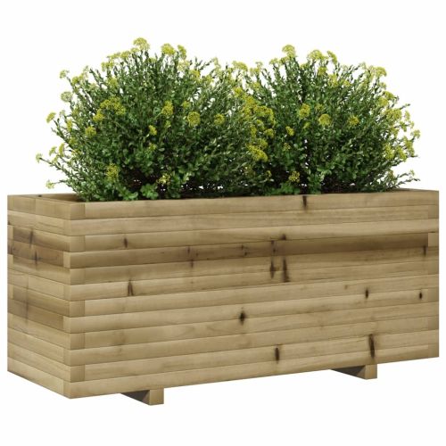 Градинска кашпа 110x40x49,5 см импрегниран бор