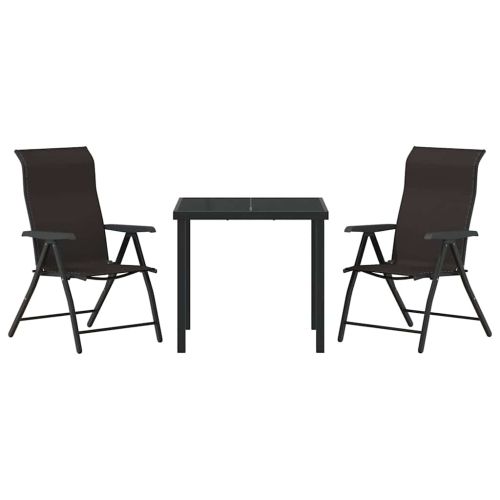 Комплект за хранене в градината 3 pcs Черно кафе