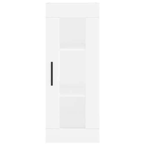 Стенен шкаф бял 34,5x34x90 см