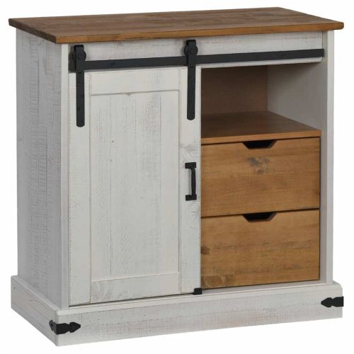 Шкаф HALDEN с плъзгаща се врата бял 80x40x80 cm