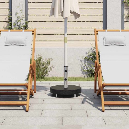 Основа за чадър, гранит, 30 кг, кръгла, черна