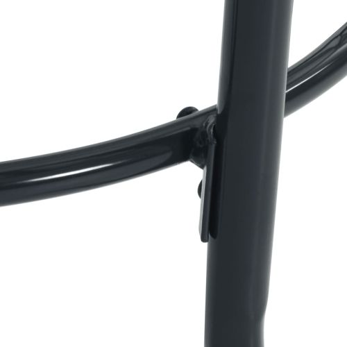 Наклоняеми градински столове 7 части антрацит боядисана стомана