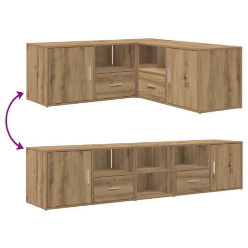 Ъглов шкаф, дъб артизан, 200x40x45 см, инженерно дърво