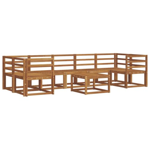 Комплект дивани за открито 8 pcs Естествен