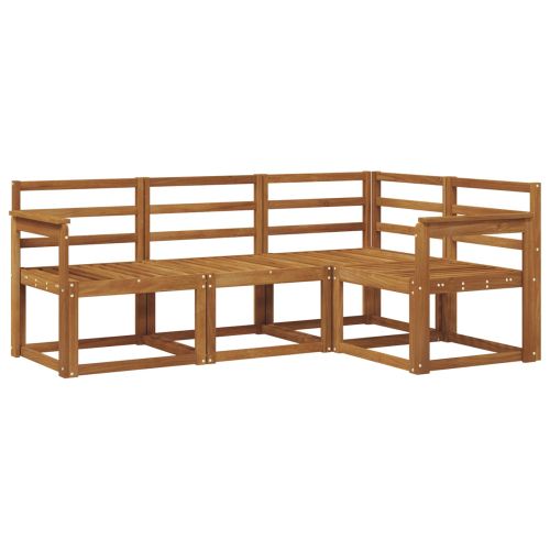 Комплект дивани за открито 4 pcs Естествен