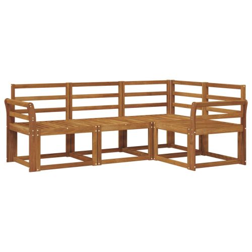 Комплект дивани за открито 4 pcs Естествен