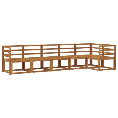 Комплект дивани за открито 6 pcs Естествен