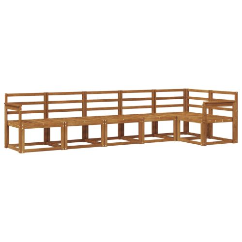 Комплект дивани за открито 6 pcs Естествен