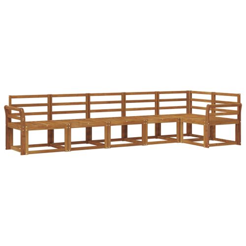 Комплект дивани за открито 6 pcs Естествен