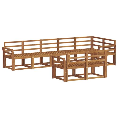 Комплект дивани за открито 8 pcs Естествен