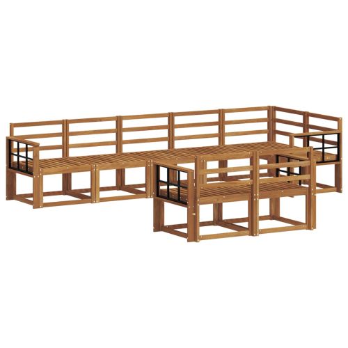 Комплект дивани за открито 8 pcs Естествен