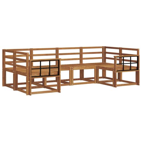 Комплект дивани за открито 6 pcs Естествен