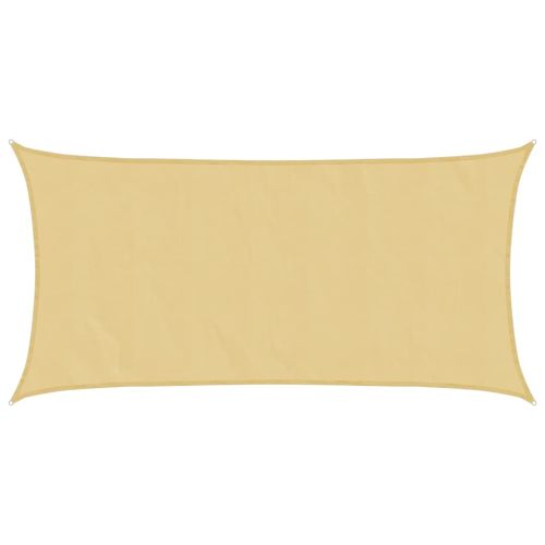 Слънцезащитно платно пясъчно 7x4 м 100% полиестер Оксфорд