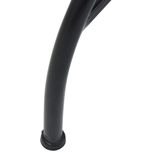 Мозаечна бистро маса, теракота и бяло, Ø50x70 см, керамика