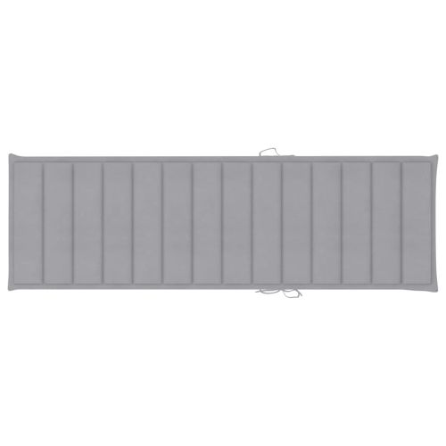 Градински шезлонг с шалте, акациево дърво масив