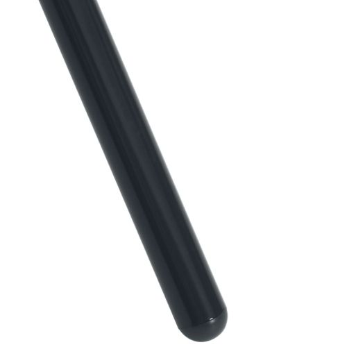 Градински столове, 3 части, антрацит, прахово боядисана стомана