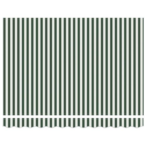 Сгъваем навес Зелен и бял 300 x 250 cm текстил