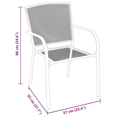 Комплект за хранене в градината 5 pcs Антрацит