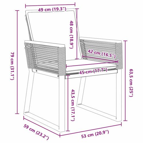 Комплект за хранене в градината 3 pcs Черно