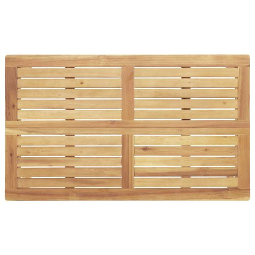 Комплект дивани Едноцветен 5 pcs Таупе Солидно акациево дърво