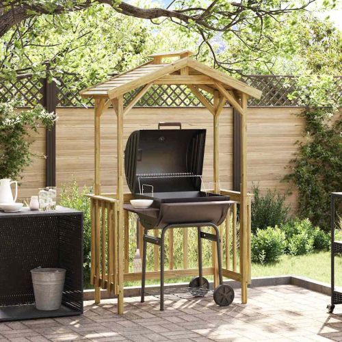 Навес за барбекю Импрегнирано борово дърво