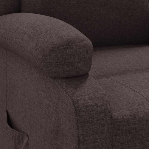 Наклоняем стол, тъмнокафяв, текстил