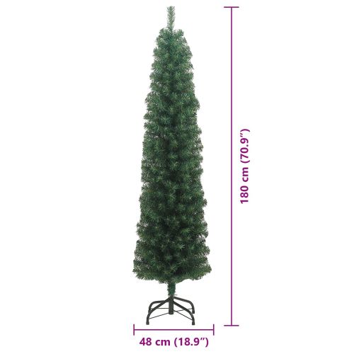 С изкуствено коледно дърво с 300 LED светодиода Зелен 180 cm