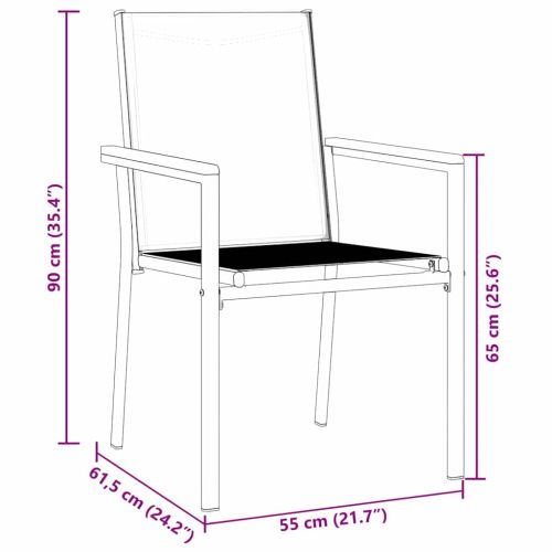 Комплект за хранене в градината 3 pcs Черно