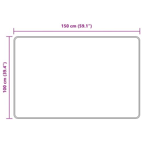Каса за килим MARSA Сиво 100 x 150 cm Полиестер и PVC
