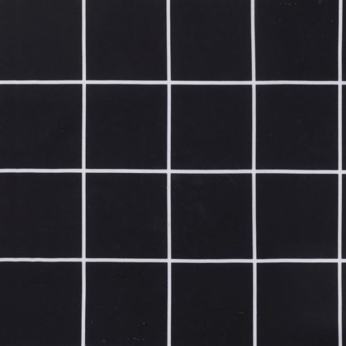 Възглавници за стол с ниска облегалка 6 бр черно каре текстил