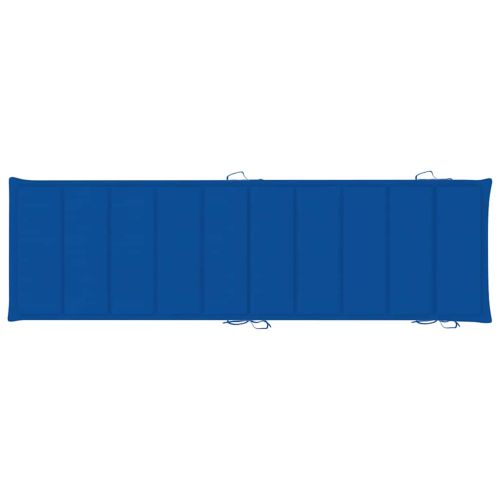 Люлеещ се шезлонг с шалте, тиково дърво масив