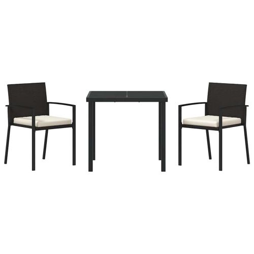 Комплект за хранене в градината 3 pcs Черно