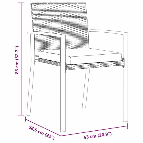 Комплект за хранене в градината 5 pcs Черно