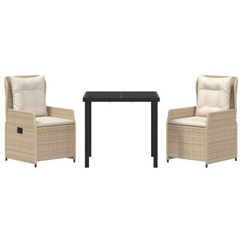 Комплект за хранене в градината 3 pcs Бежов и Светло Сив