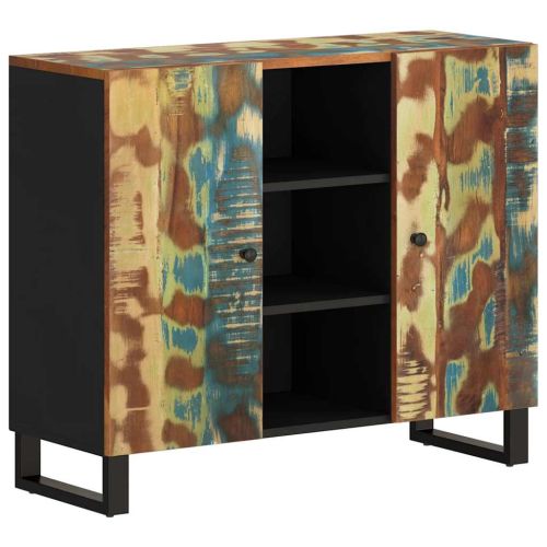 Сайдборд с 2 врати 90x33x75 см масивно регенерирано дърво